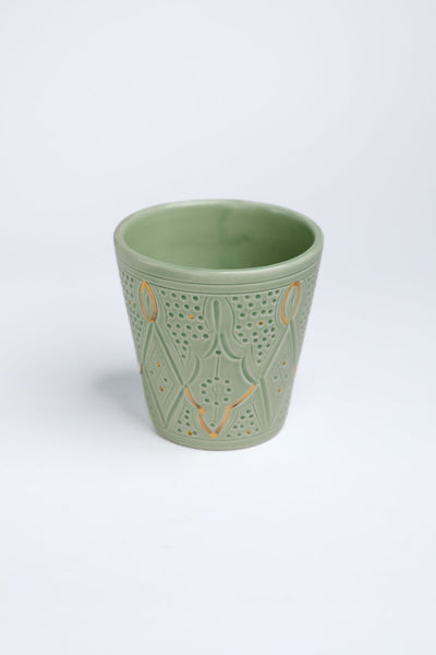 GRAND CACHE POT EMPREINTE MINT GOLD (15010310357375)
