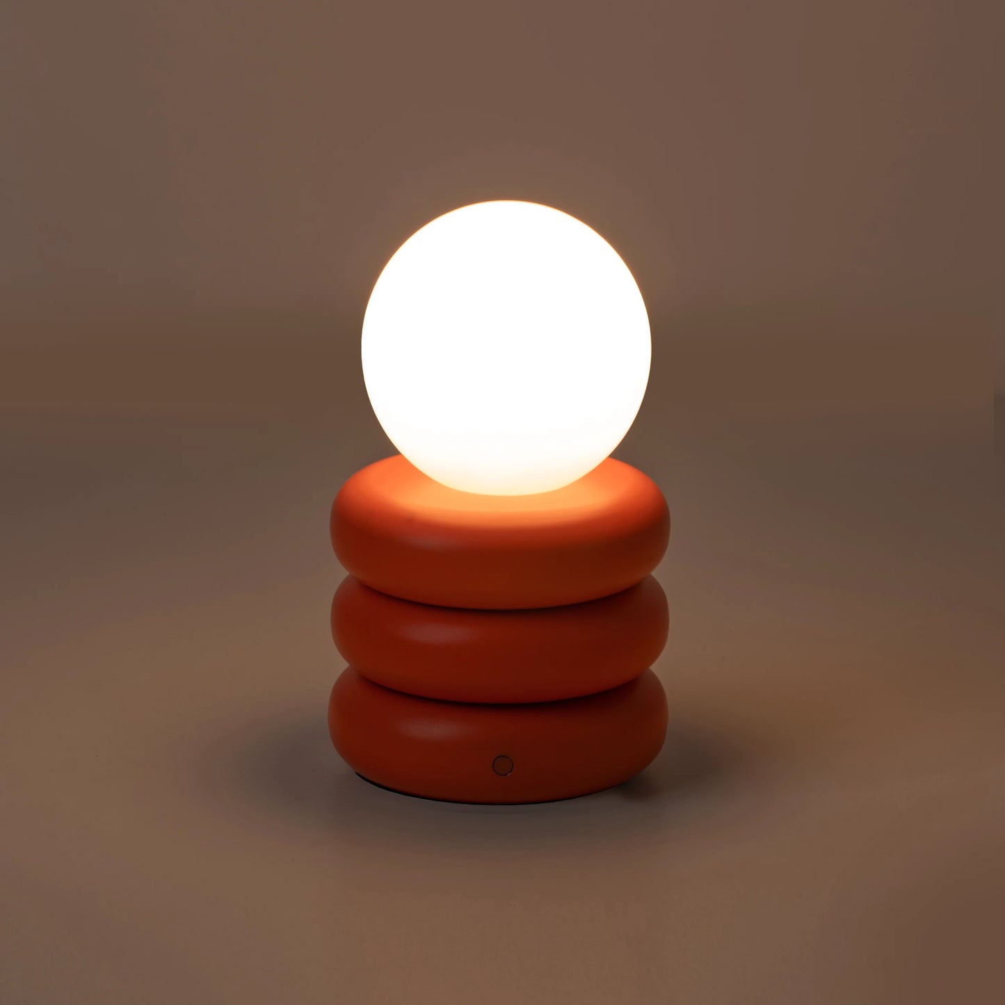 Peel orange cordless table lamp