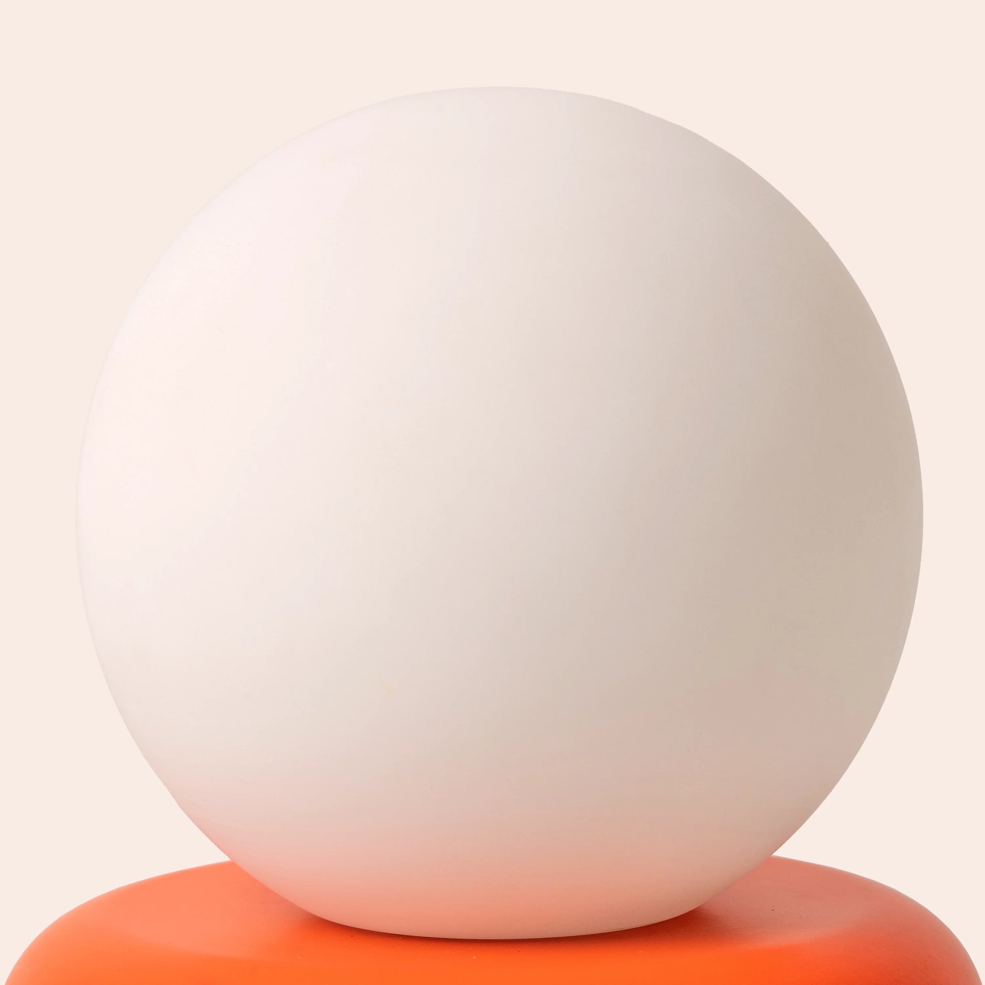 Peel orange cordless table lamp