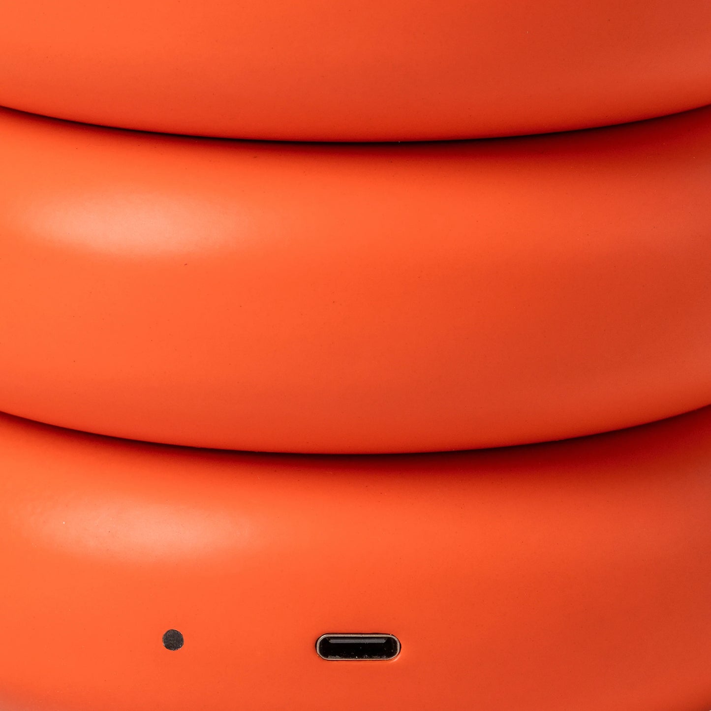Peel orange cordless table lamp