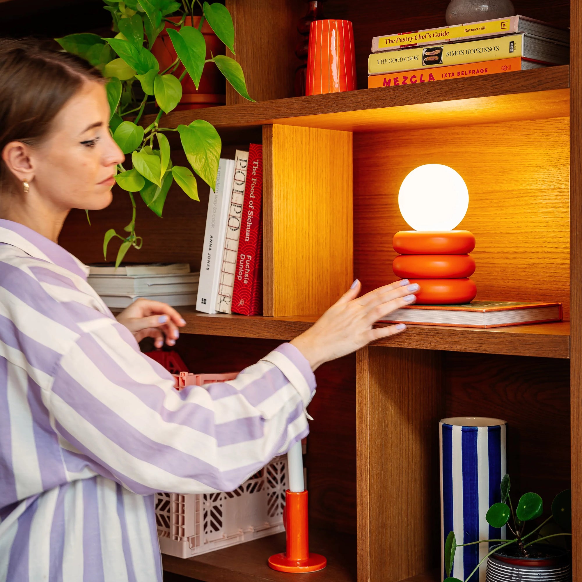 Yolk yellow cordless table lamp
