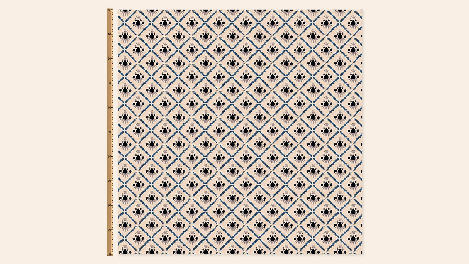 Pome Linen, Oxford Blue, Metre