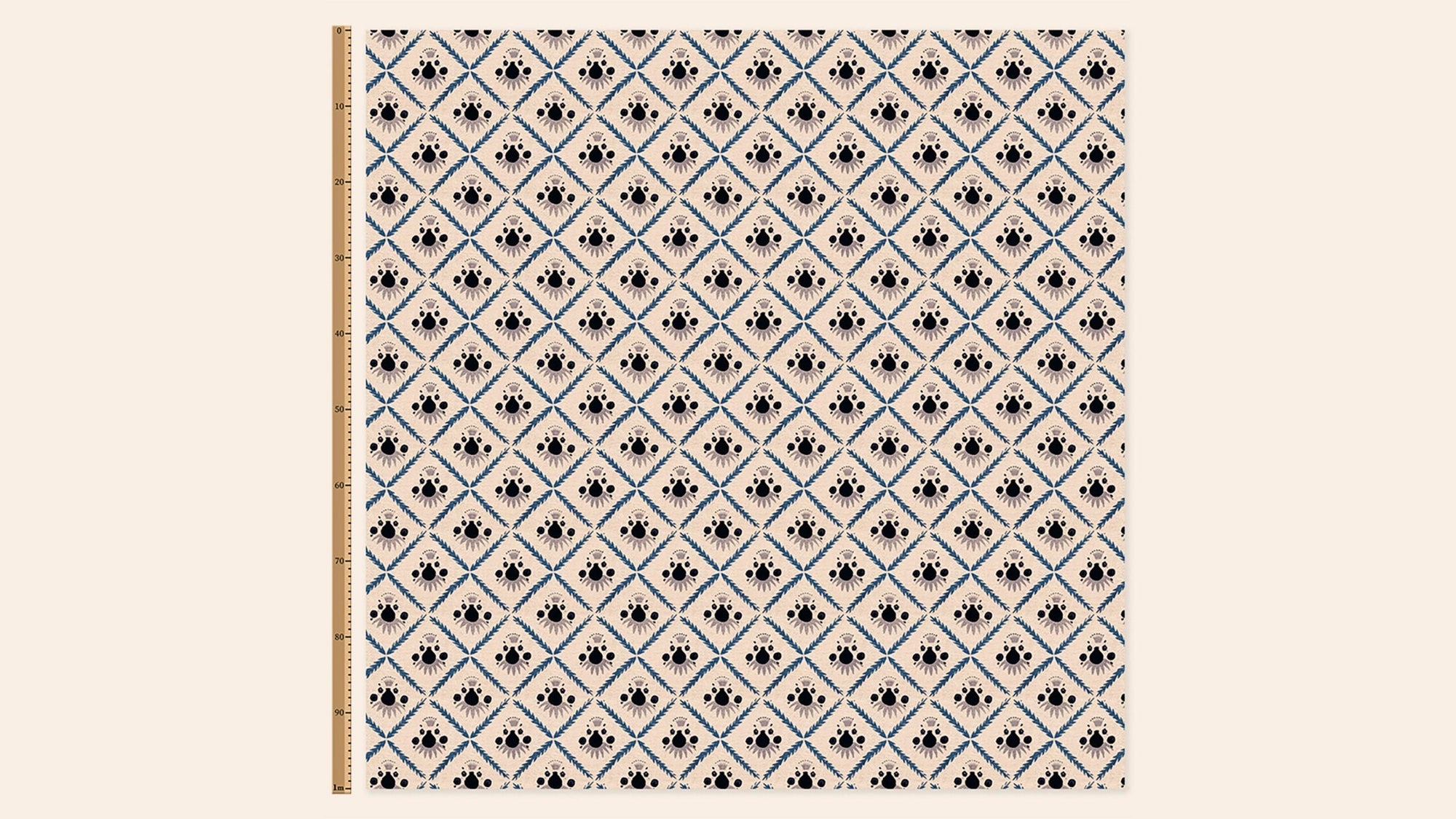 Pome Linen, Oxford Blue, Metre
