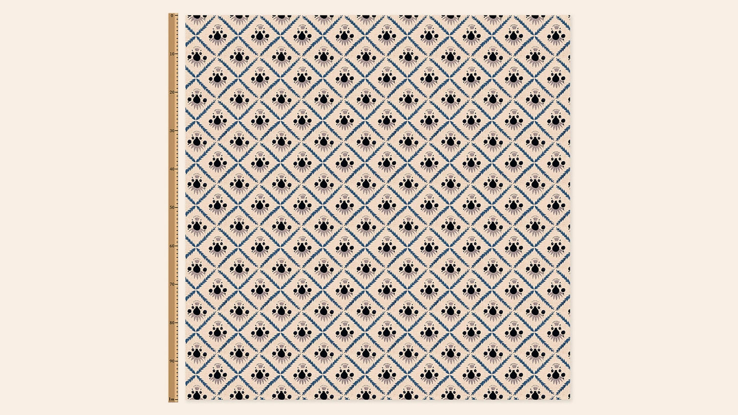 Pome Linen, Oxford Blue, Metre