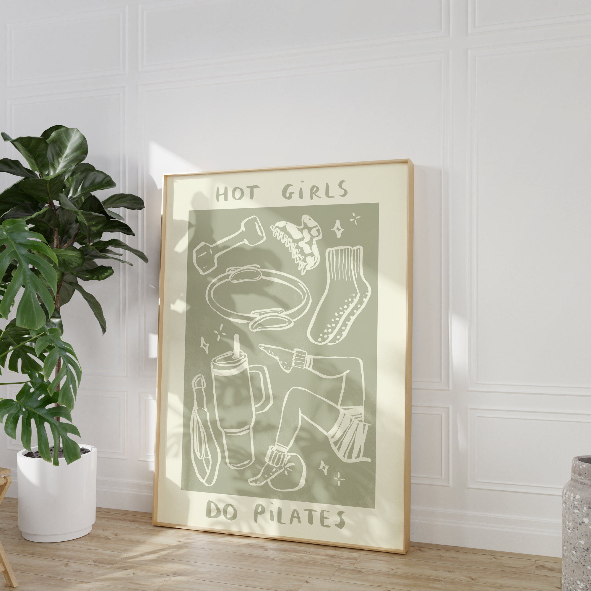 Hot Girls Do Pilates Print