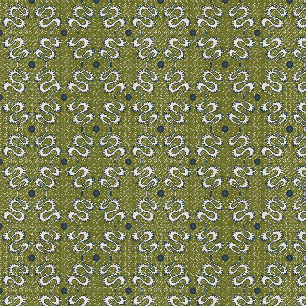 Pattern Play Fabric -  Olive