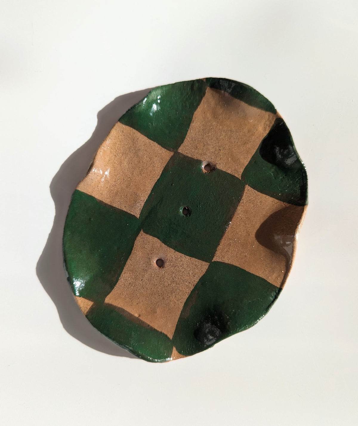 Checked Wavy Soap Dish