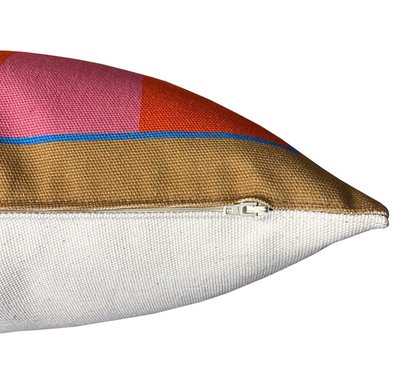 The Palm Pink Throw Pillow
