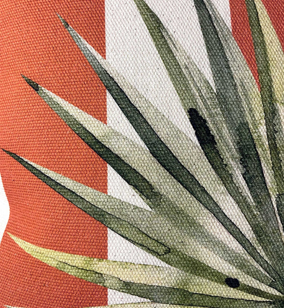 The Palm Coral Throw Pillow
