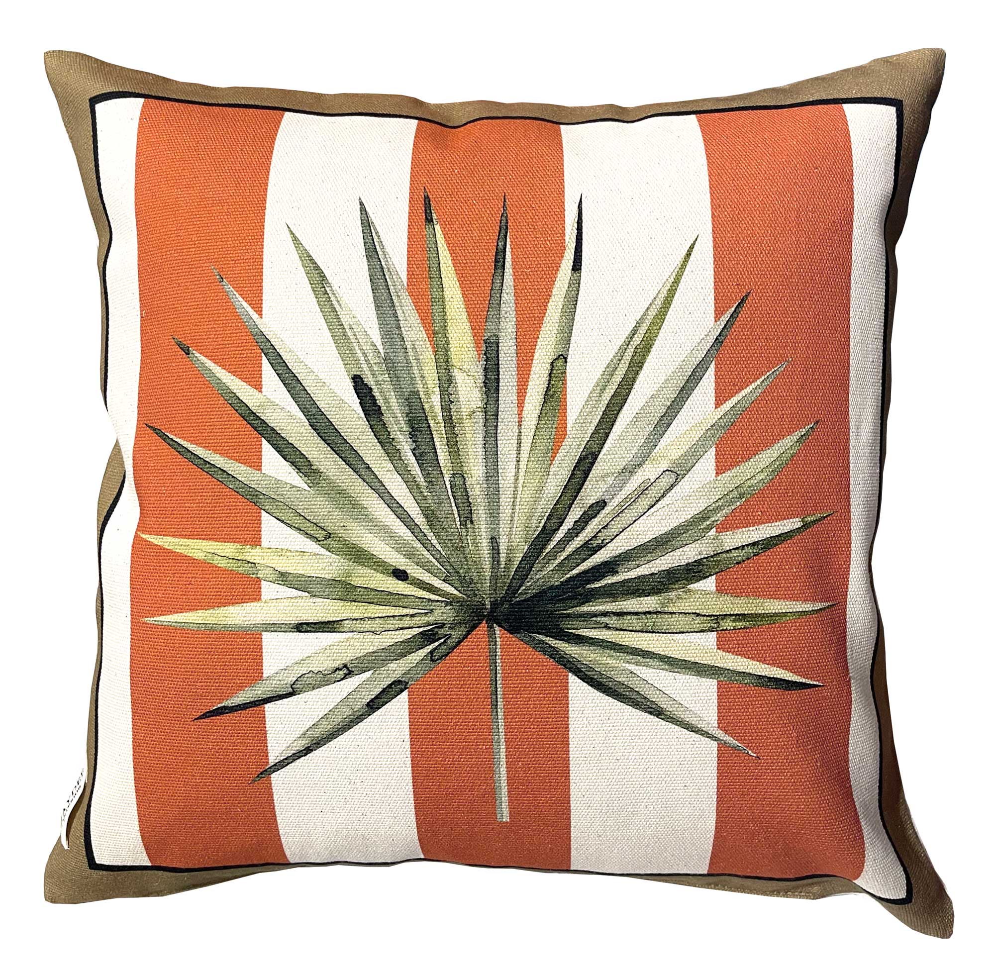 The Palm Coral Throw Pillow