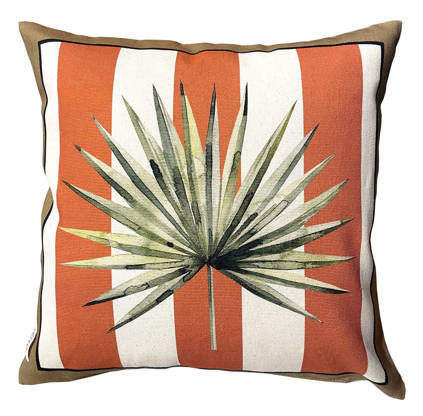 The Palm Coral Throw Pillow