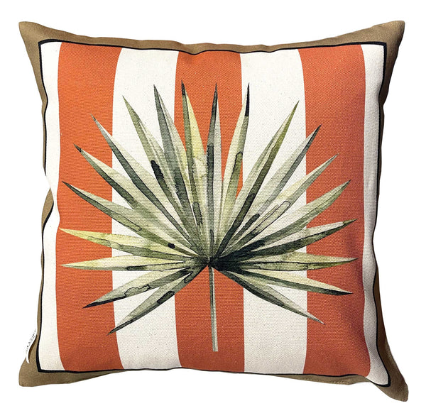 The Palm Coral Throw Pillow