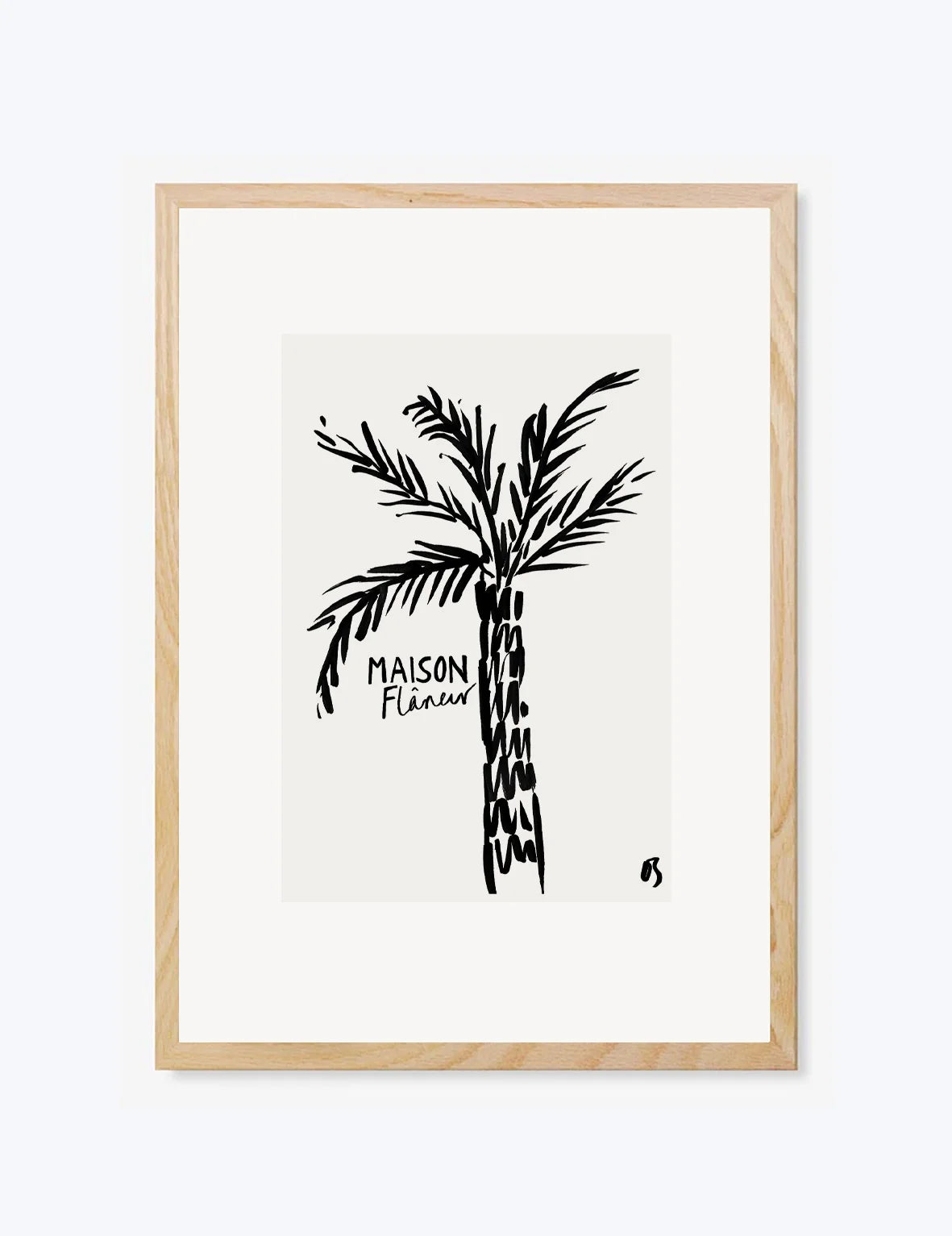 Maison Flâneur x Olivia Sewell The Palm | Wall Art Print