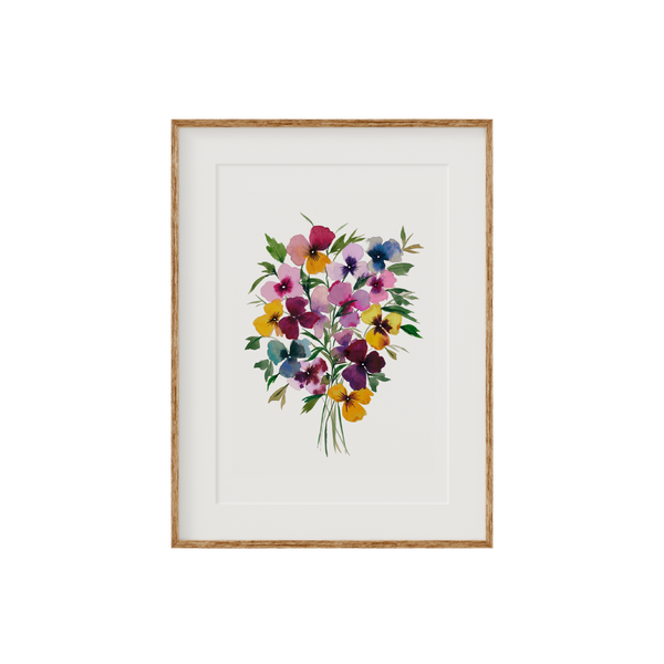 Pansies Fine Art Print