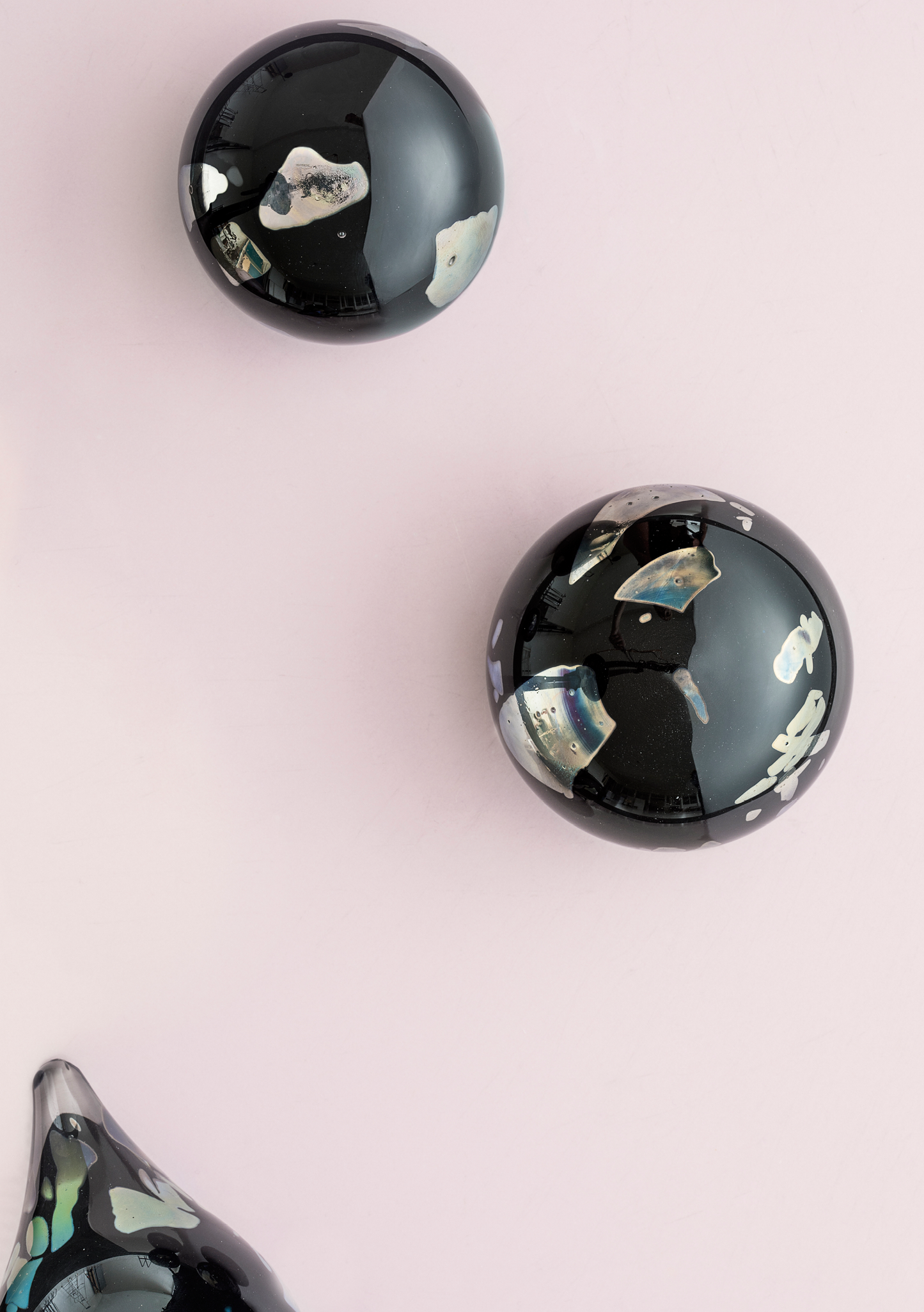 "Black Rainbow Drop" Paperweight