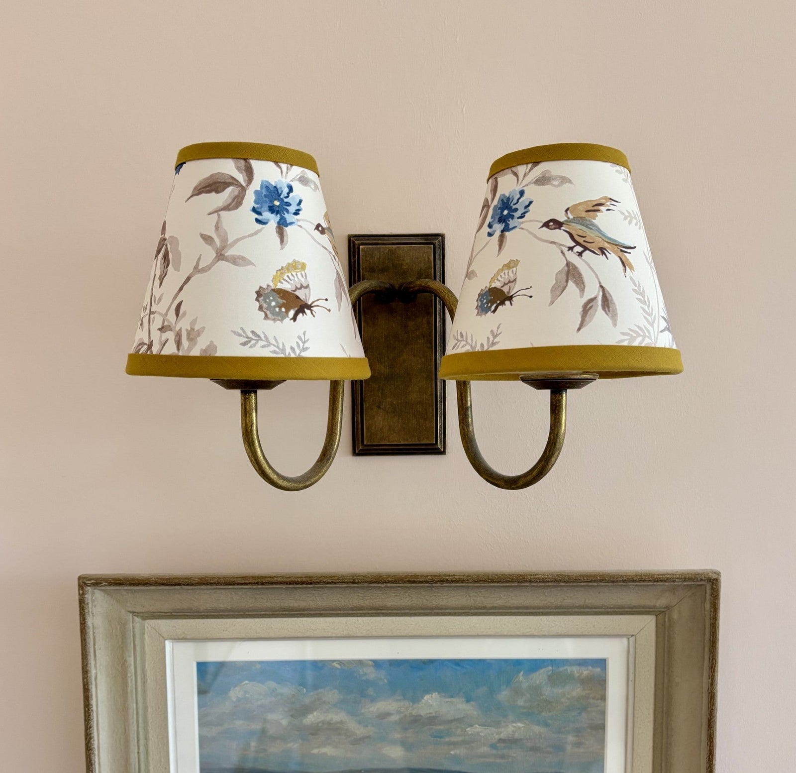 Lampshade - Small Clip-On Papillion Porcelain