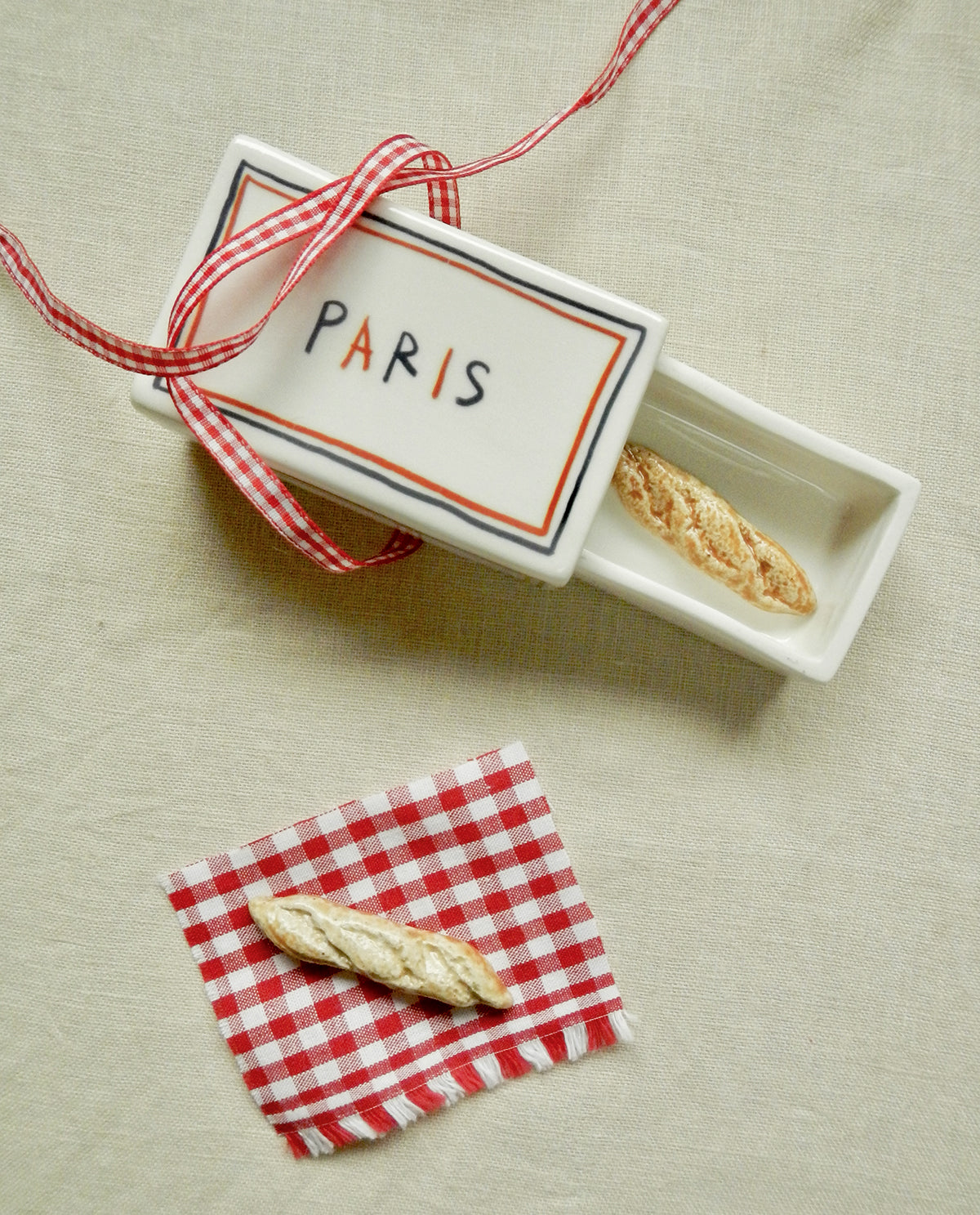 ‘Paris’ Ceramic Matchbox