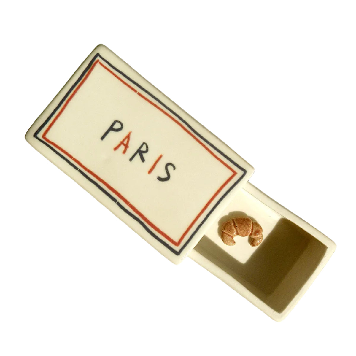 ‘Paris’ Ceramic Matchbox