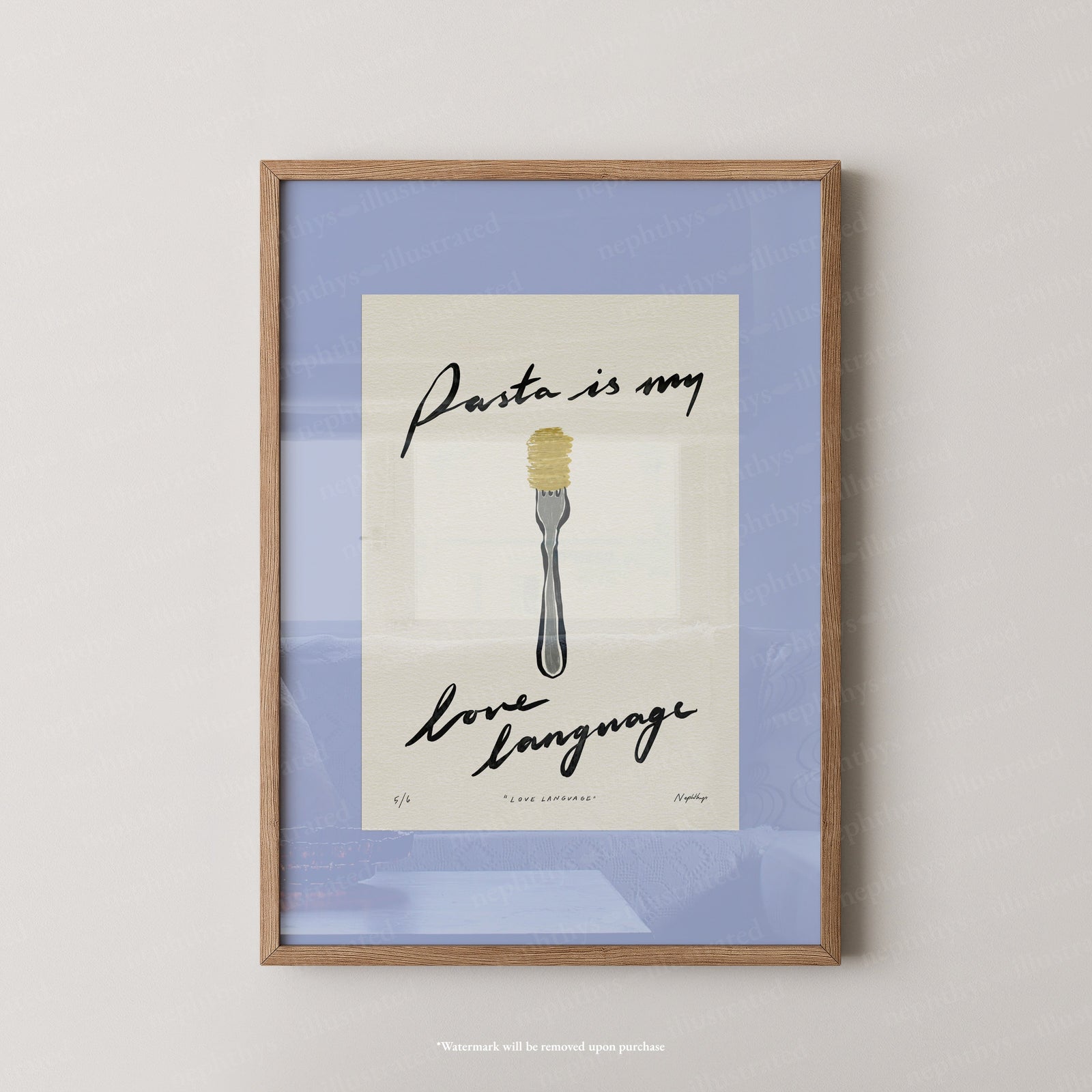 Pasta Is My Love Language Print