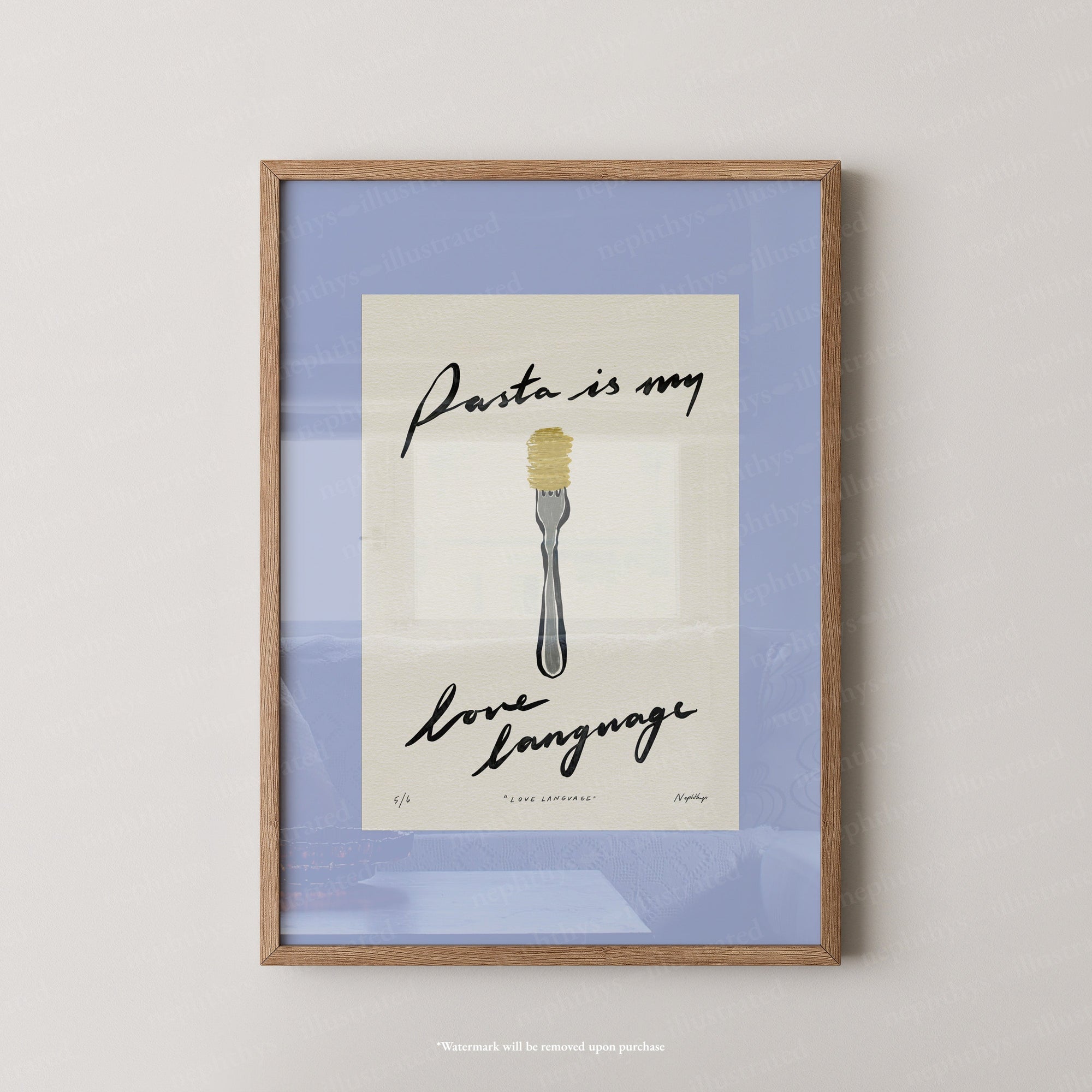 Pasta Is My Love Language Print