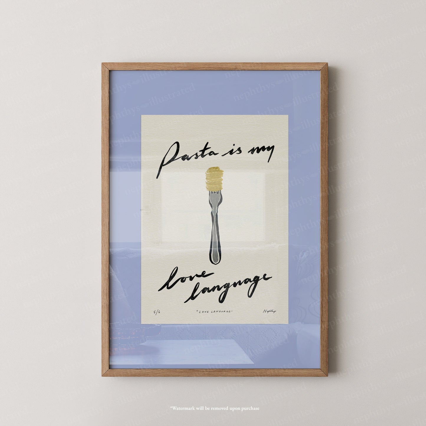 Pasta Is My Love Language Print