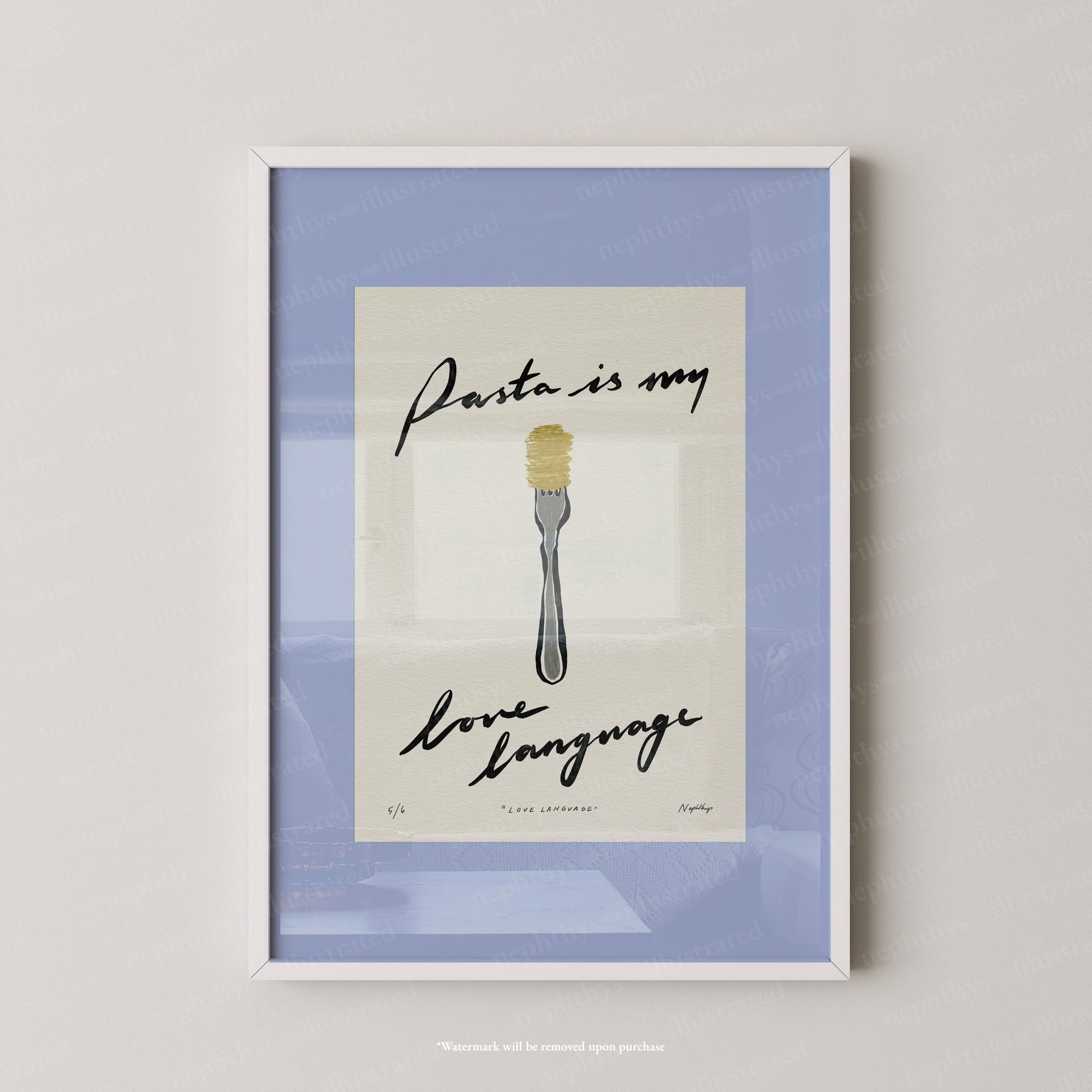 Pasta Is My Love Language Print