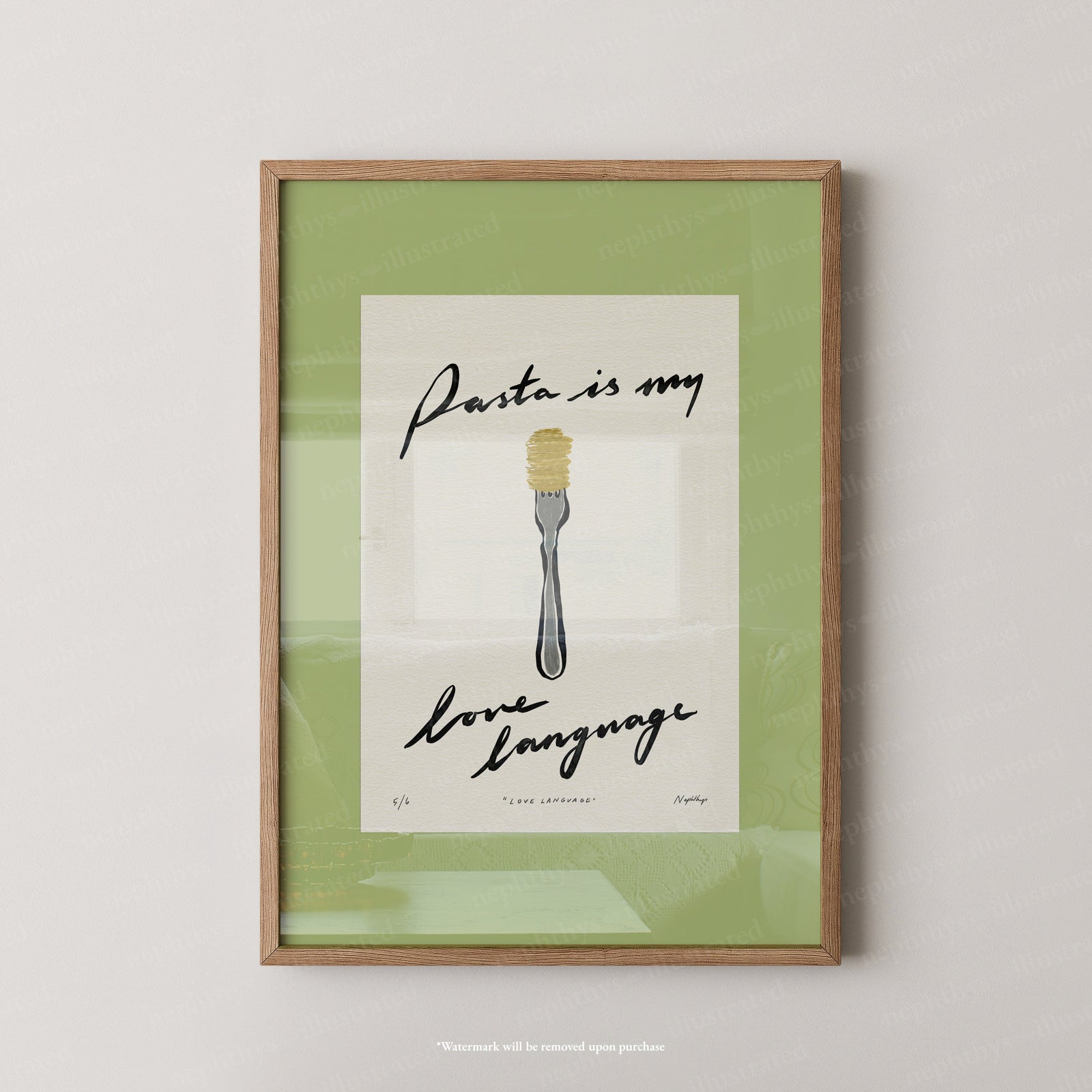 Pasta Is My Love Language Print