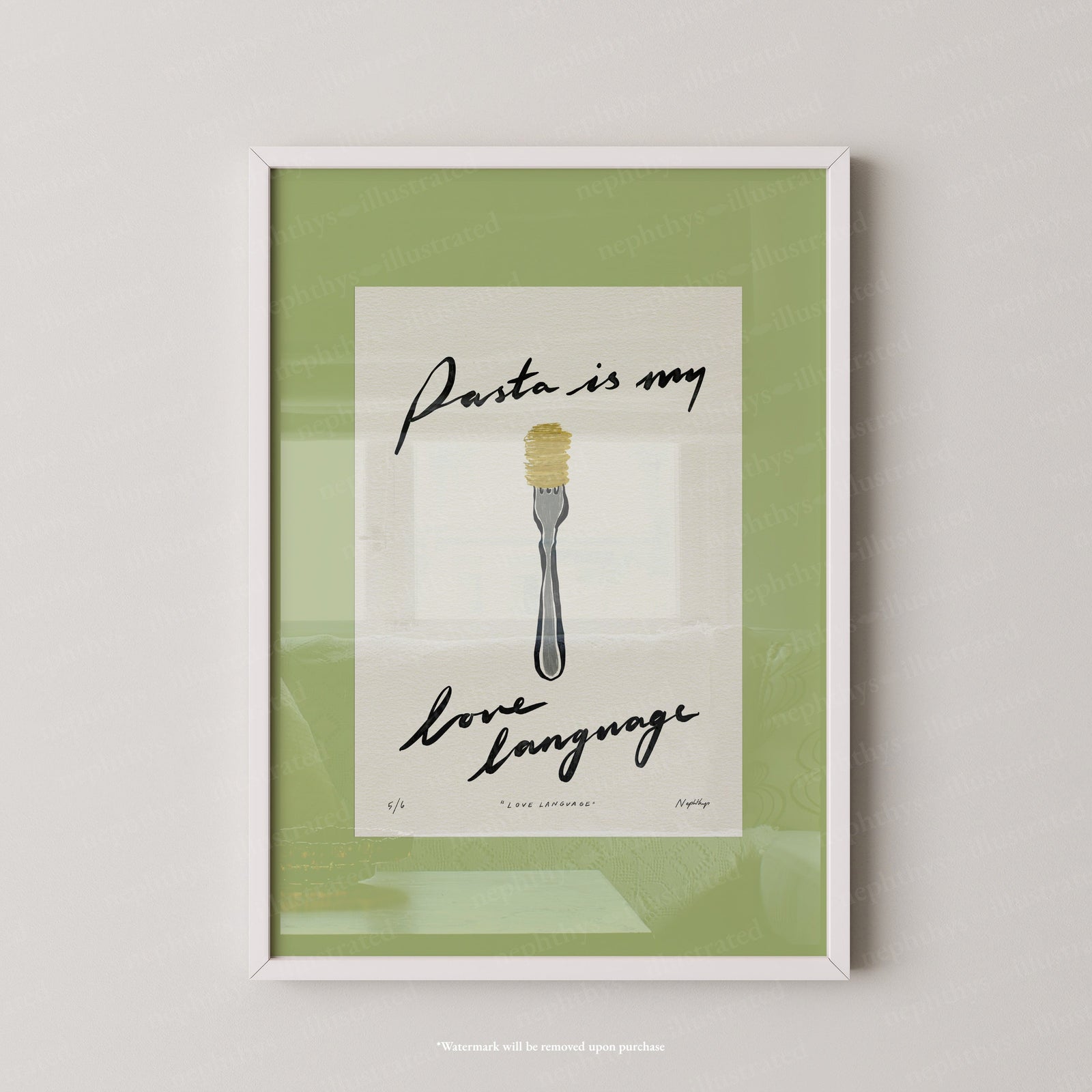 Pasta Is My Love Language Print