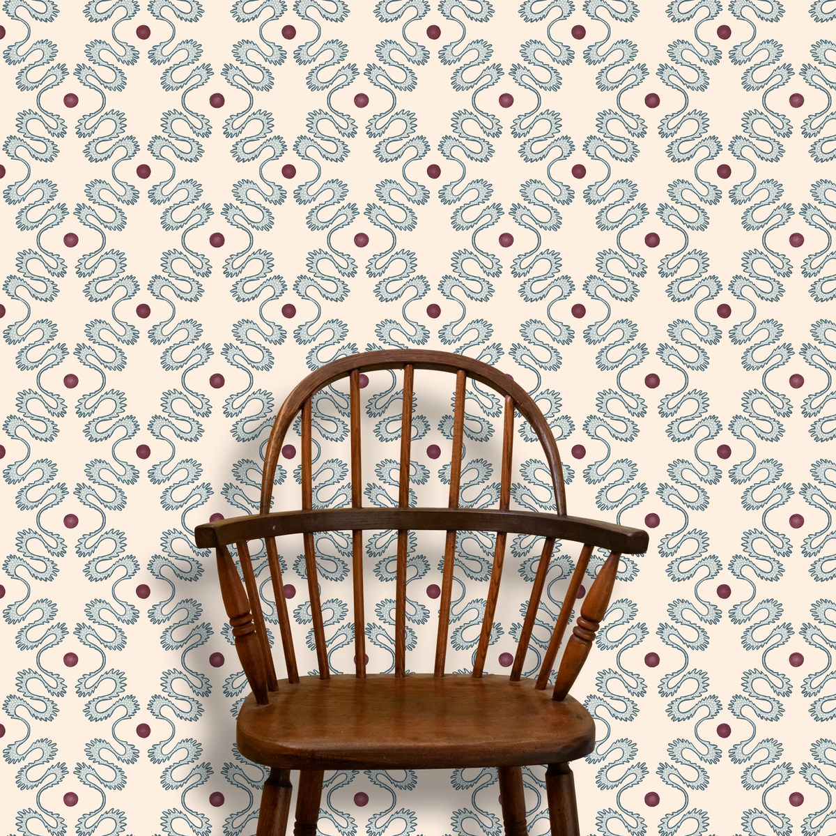 Pattern Play Wallpaper - Indigo