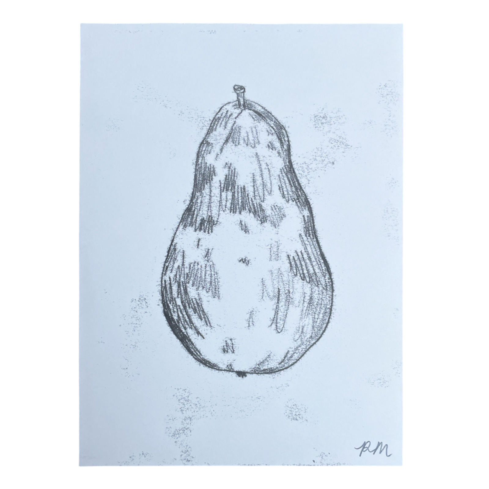 Pear Monoprint #2