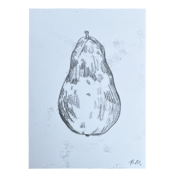 Pear Monoprint #2