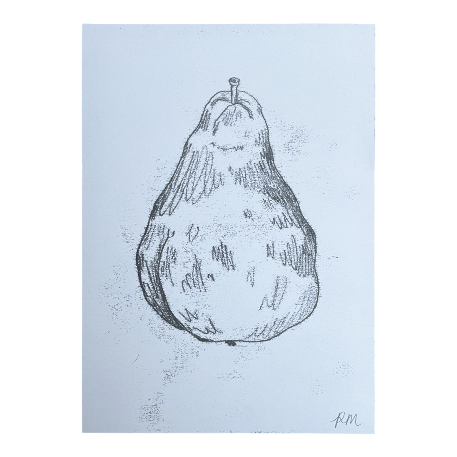 Pear Monoprint #3