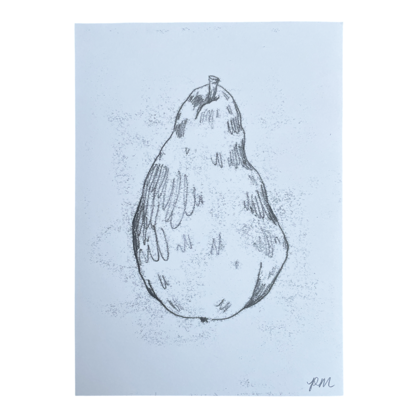 Pear Monoprint #4