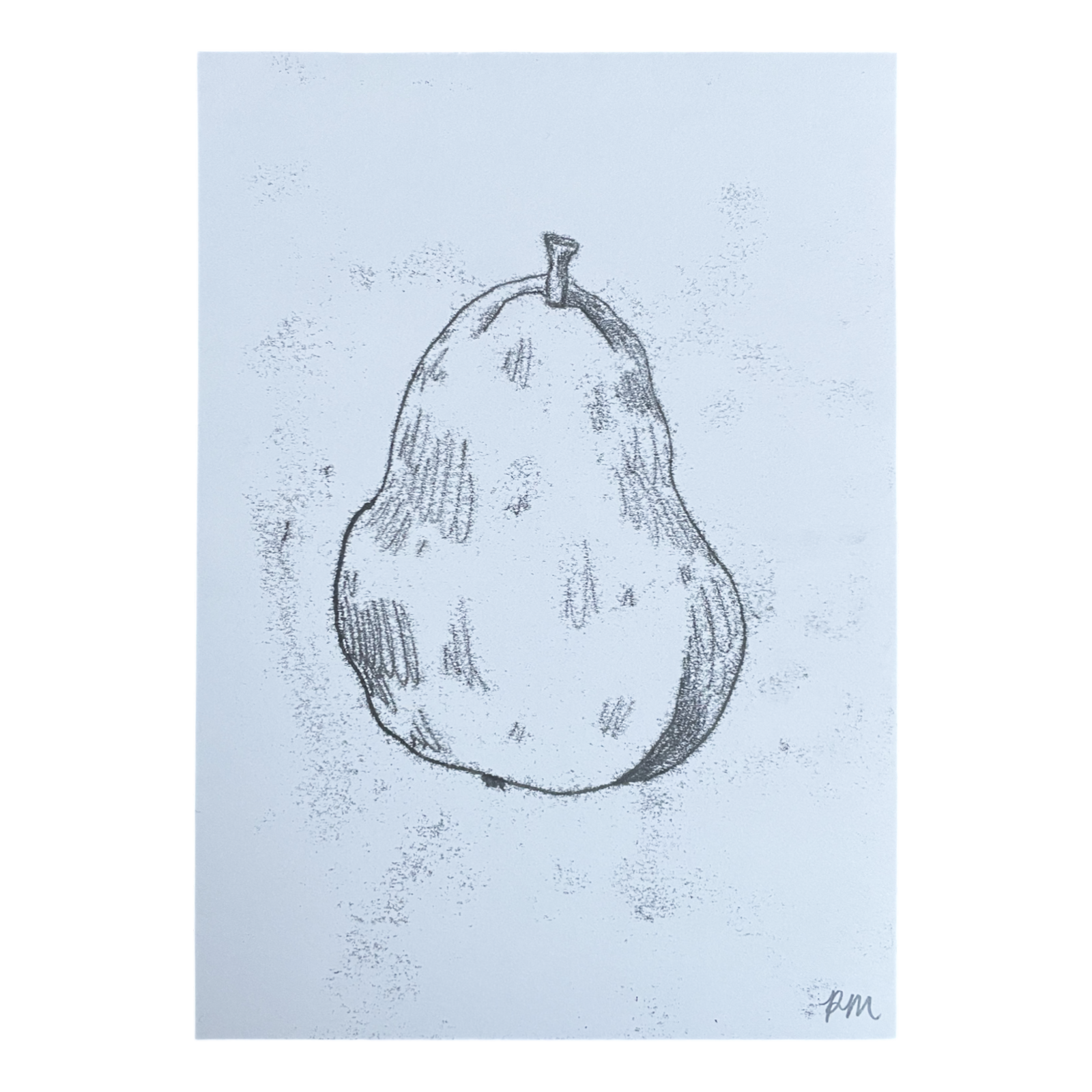 Pear Monoprint #5