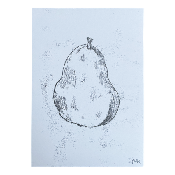Pear Monoprint #5