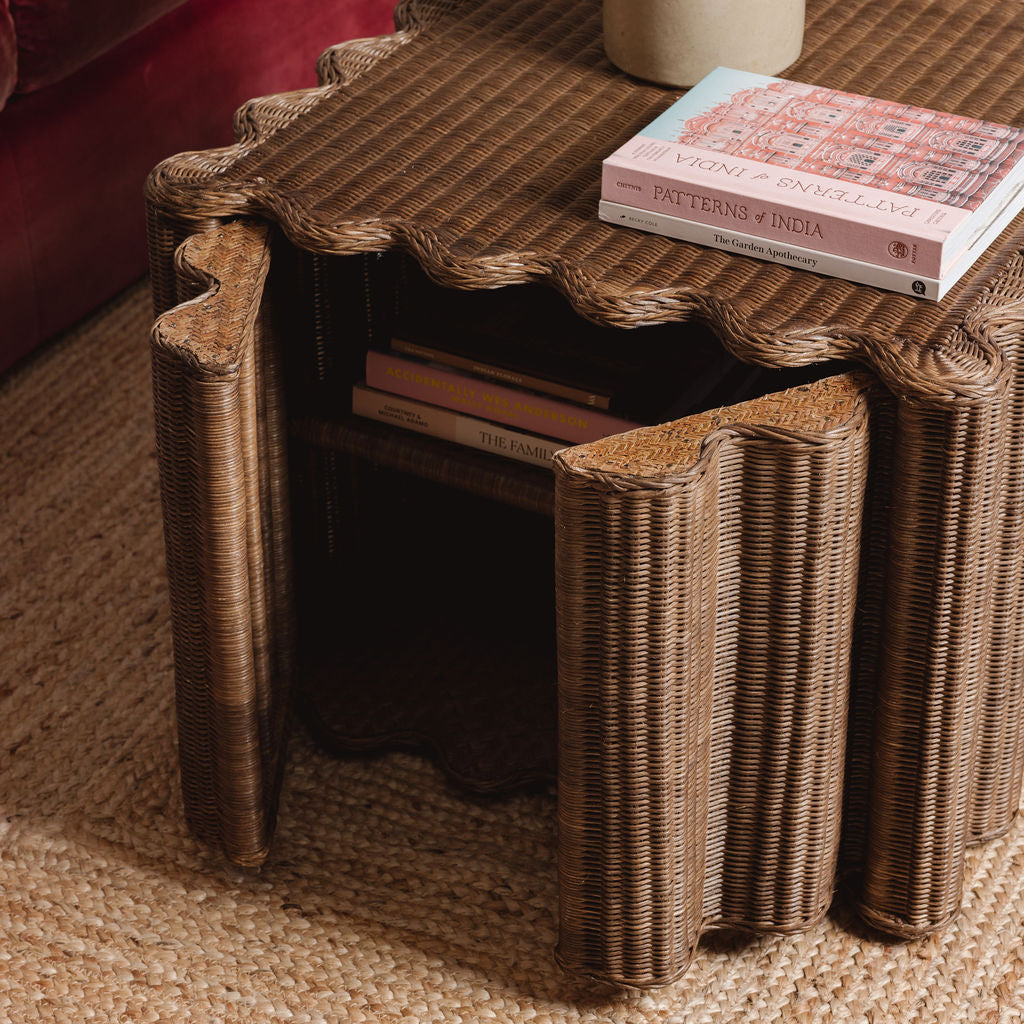 Peony Rattan Coffee Table