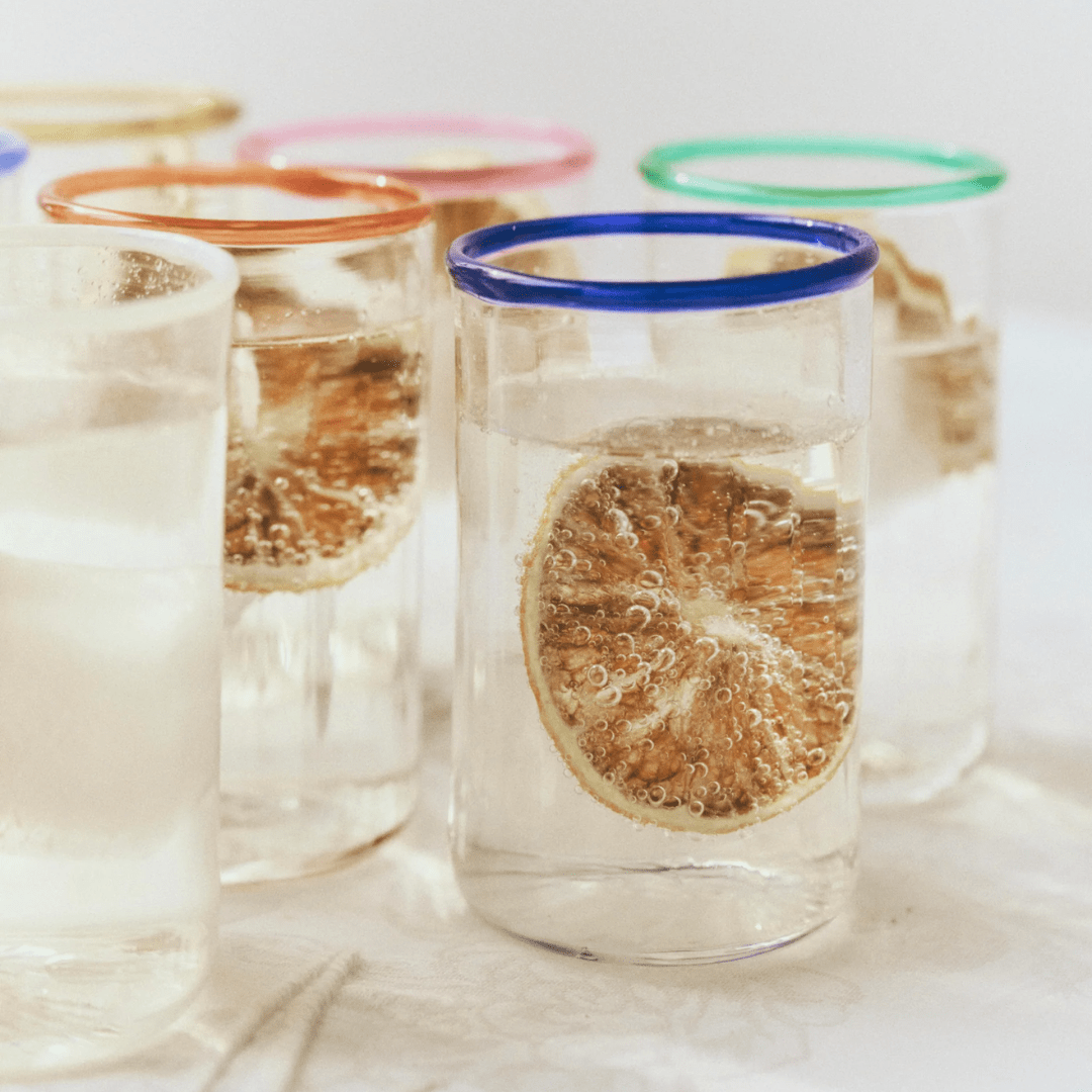 Peter Glass Multi Colours Small - Set of Four Mixed