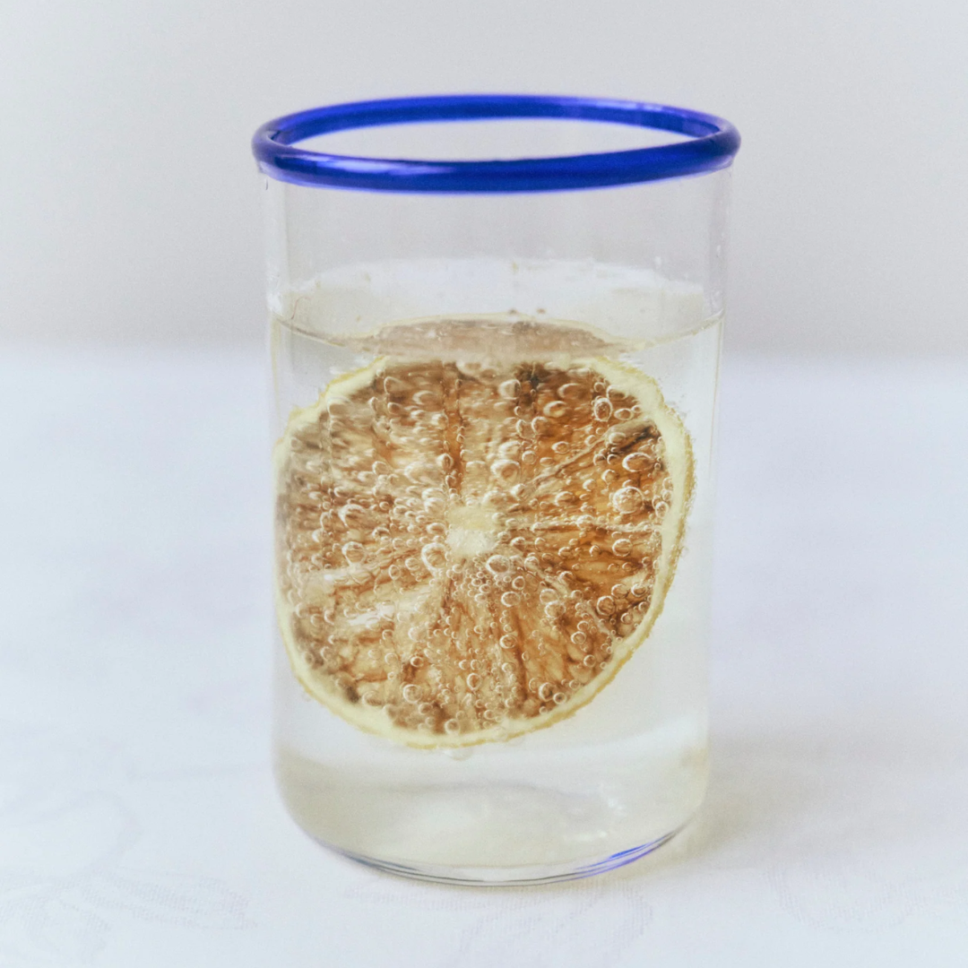 Peter Glass Blue Small - Set of Four