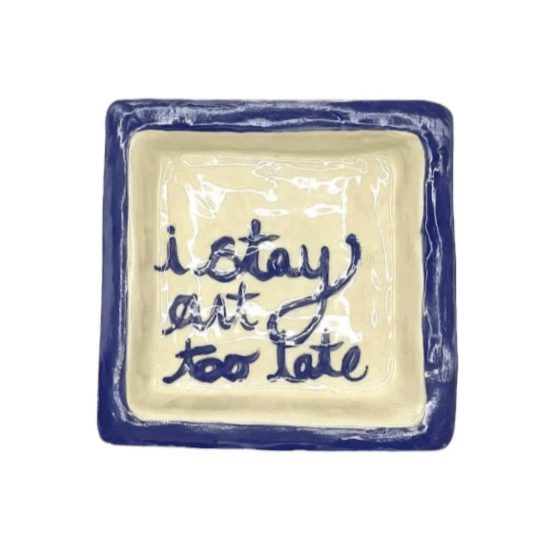 I Stay Out Too Late Trinket Tray Purple