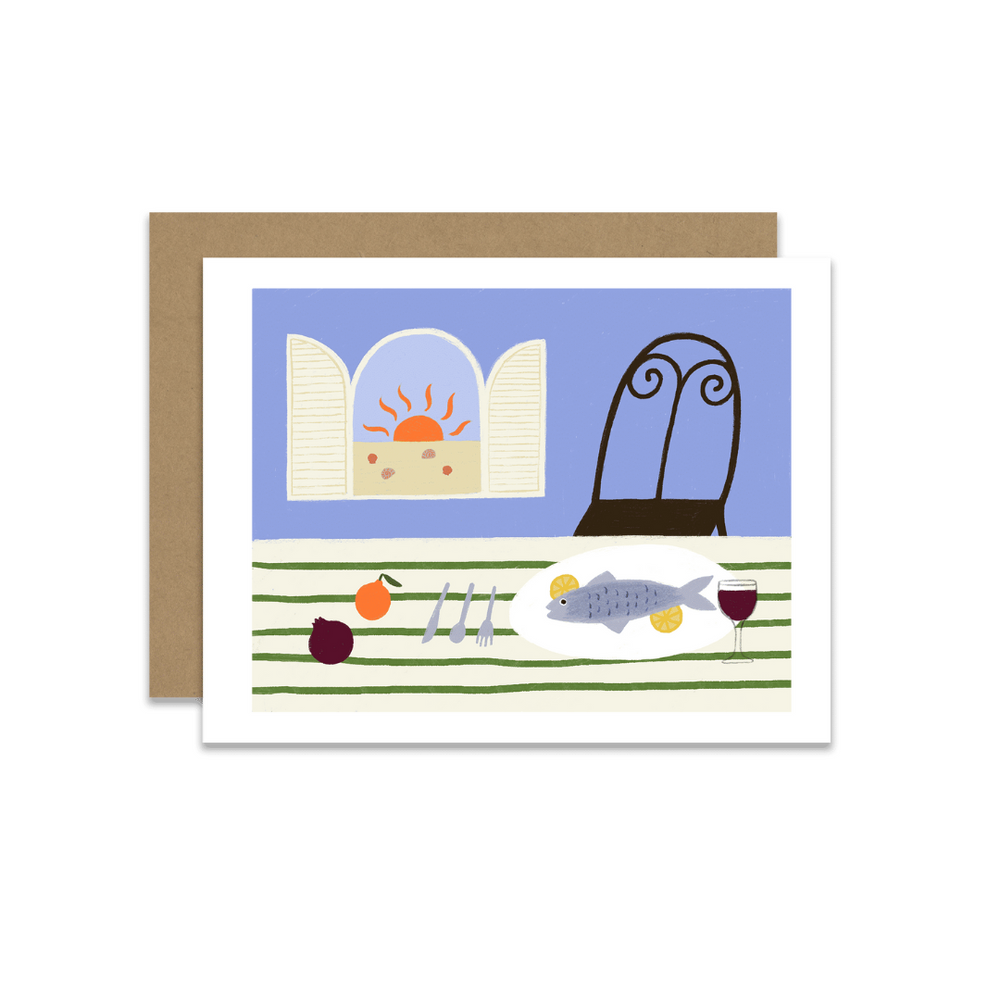 Pesce e Limone Greeting Card