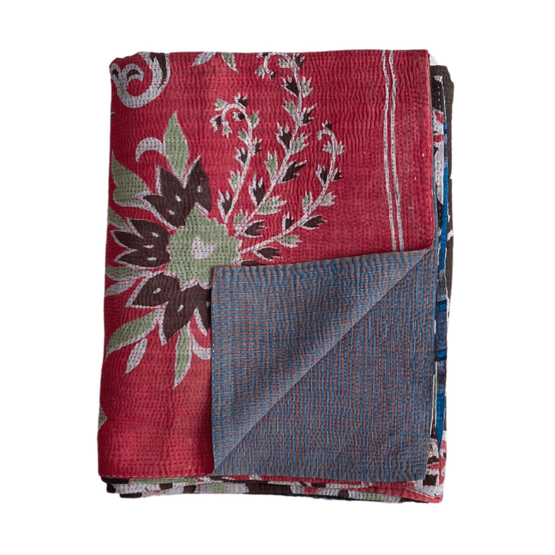 Lightweight Kantha Quilt No. 643