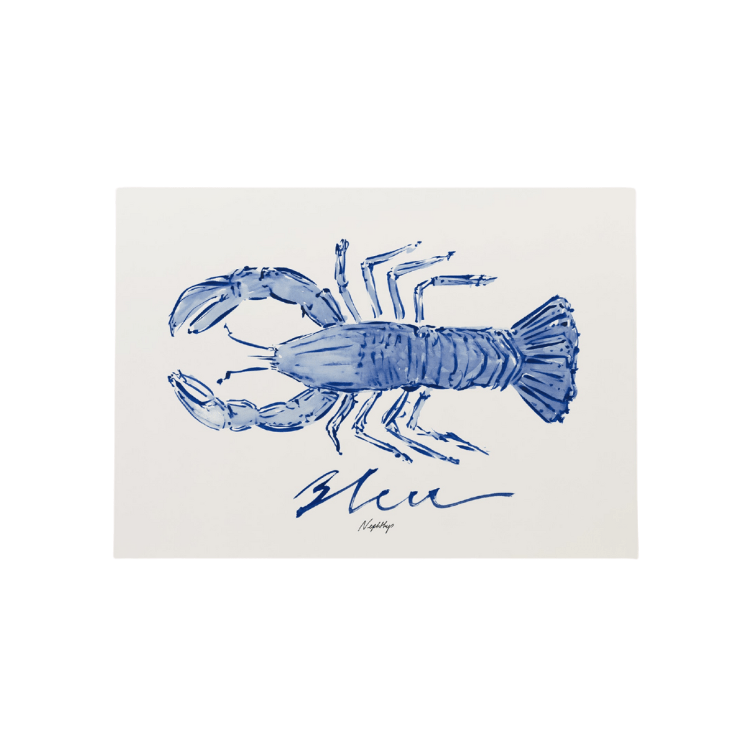 Lobster Bleu Print