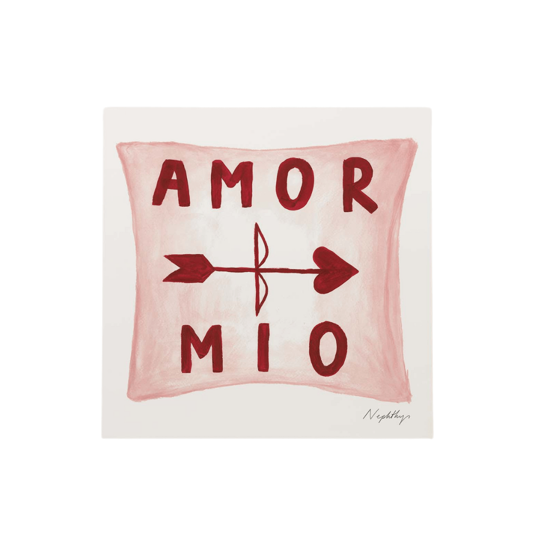 Amor Mio Pillow Print