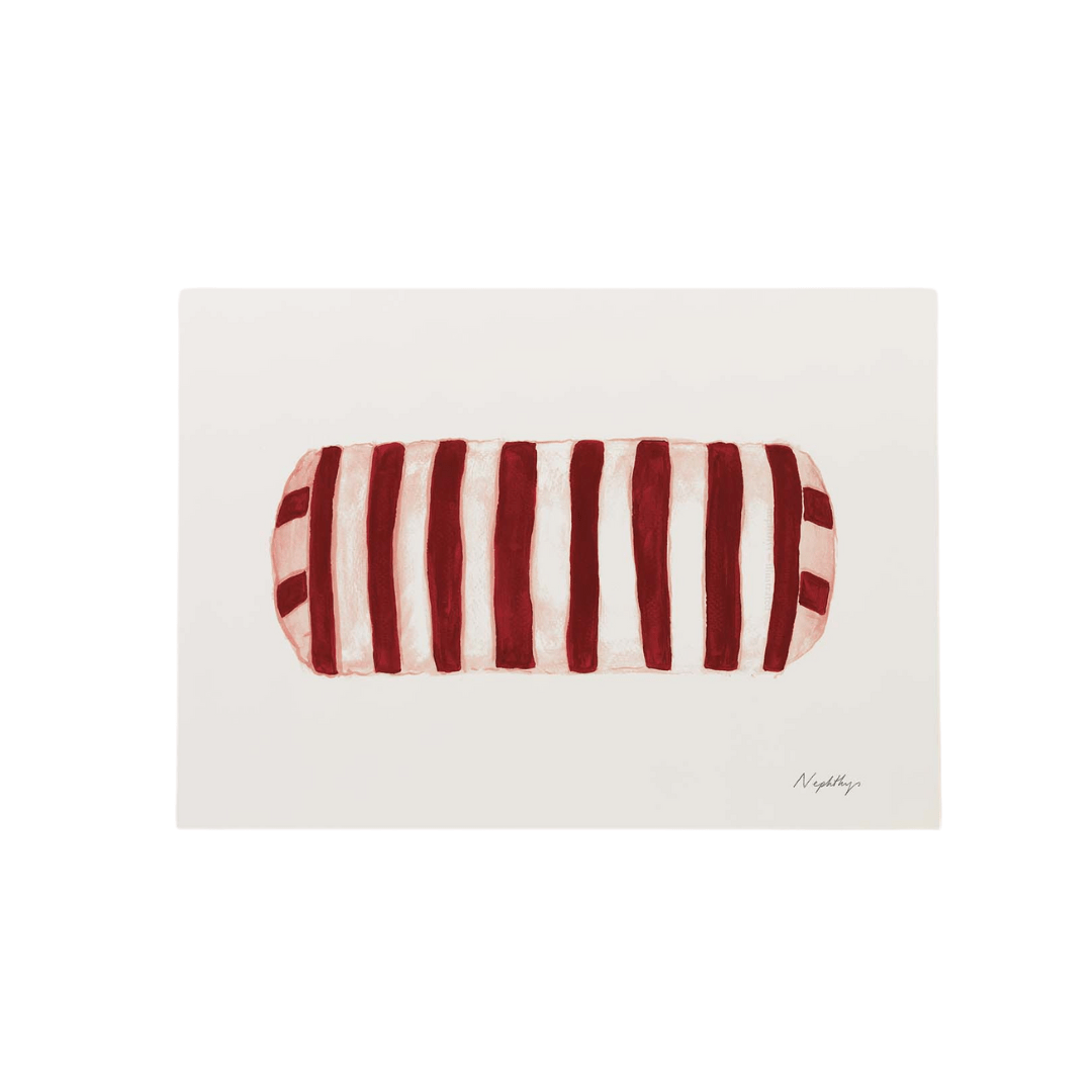 Five More Minutes Striped Bolster Print