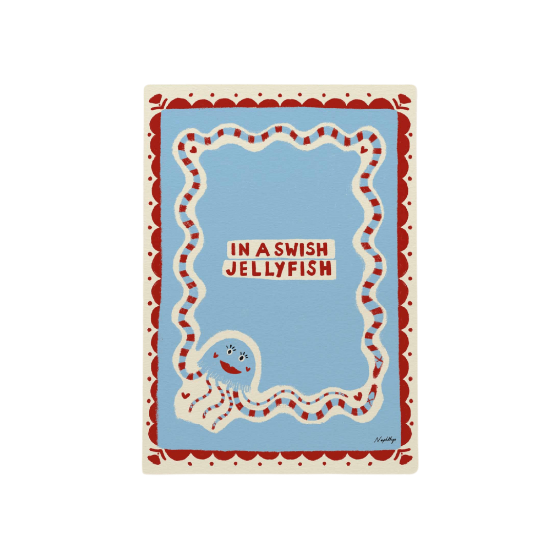 In a Swish Jellyfish Print