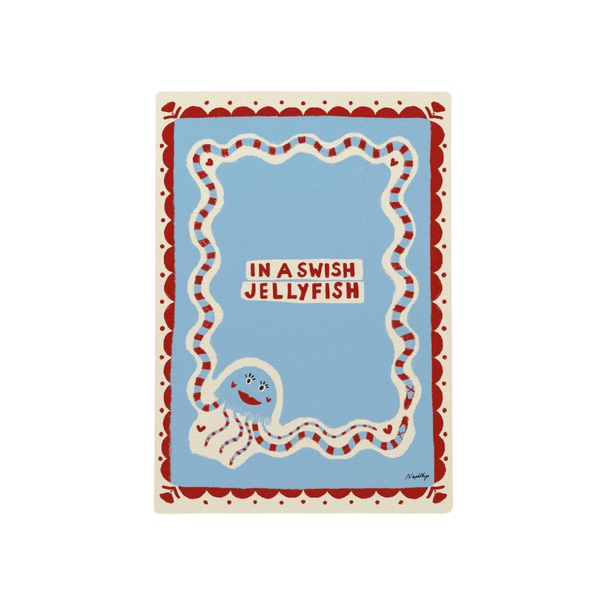 In a Swish Jellyfish Print