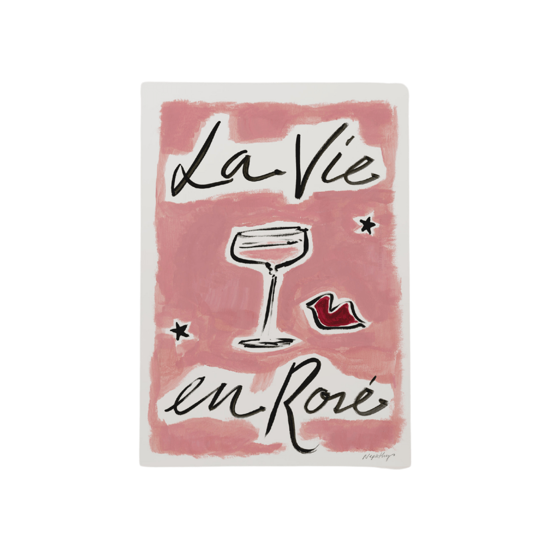 La Vie En Rosé Print