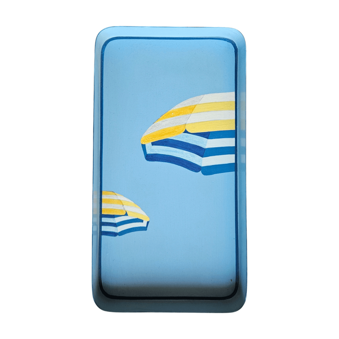 Hand-Painted Iron Tray - Seaside