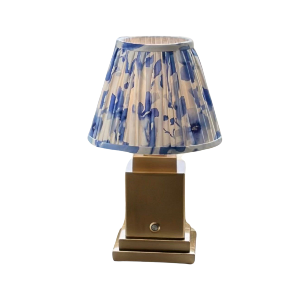 Athena Rechargeable Table Lamp (Blue Flower)