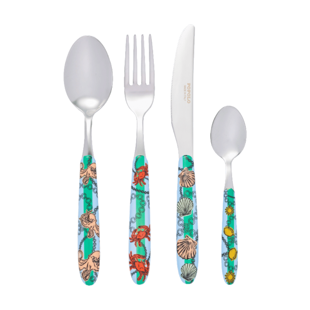 Set of 4 Mare Bleu Cutlery